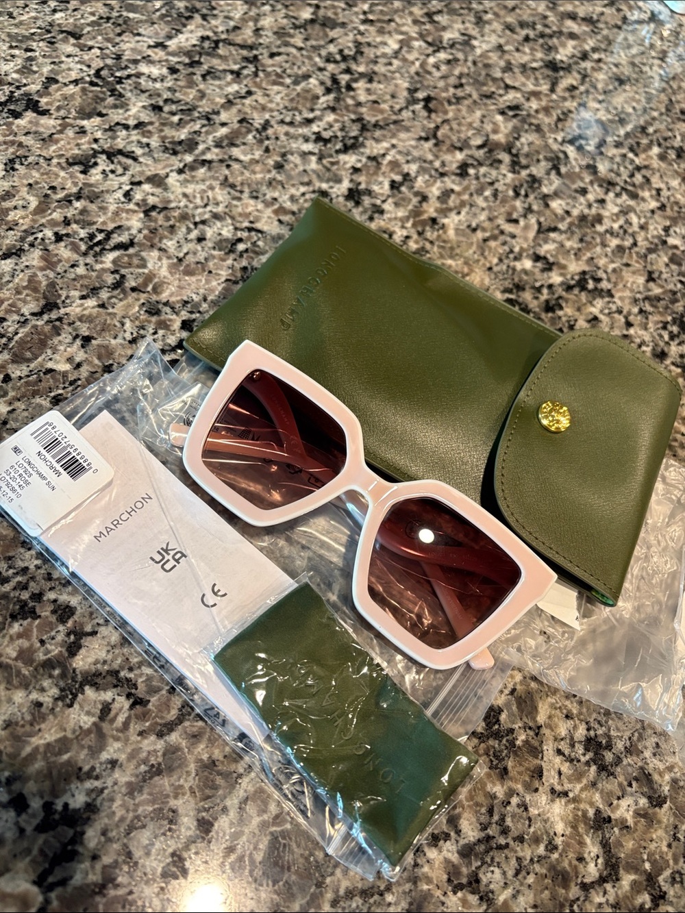NWT Longchamp Women’s Pink Square Sunglasses Case